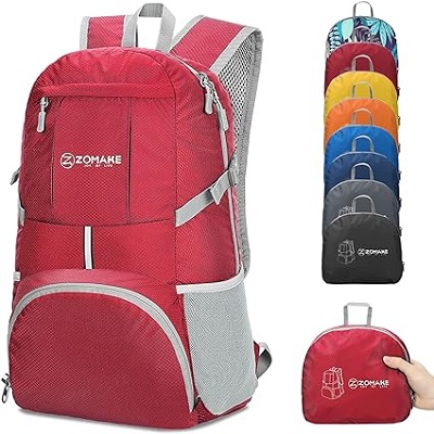 2. The Zomake Foldable Lightweight Hiking Backpack